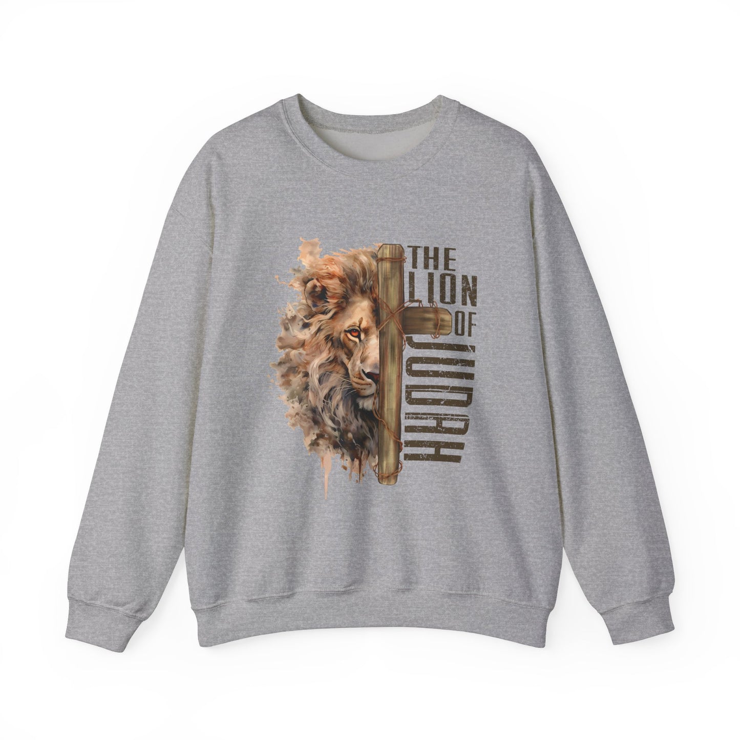 THE LION OF JUDAH. Unisex Heavy Blend Crewneck Sweatshirt.