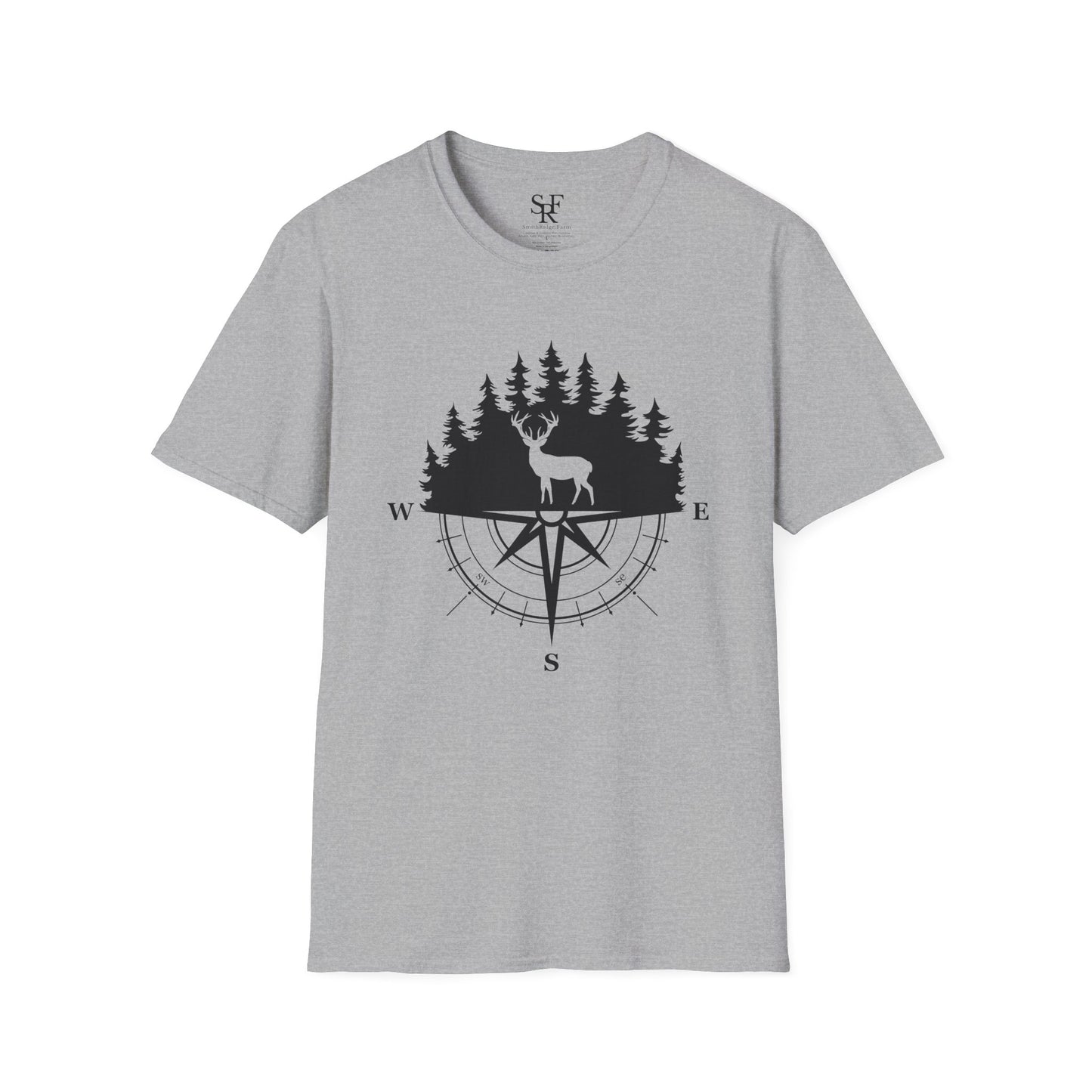 DEER HUNTING. Cotton, Short Sleeve, Crew Neck T-Shirt