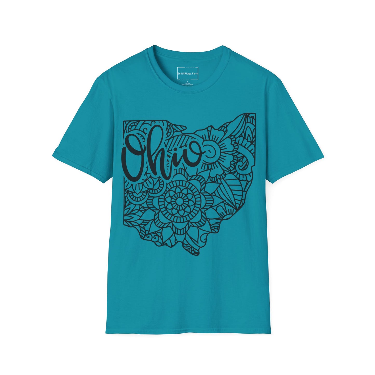 OHIO. Cotton, Short Sleeve, Crew Neck Tee.