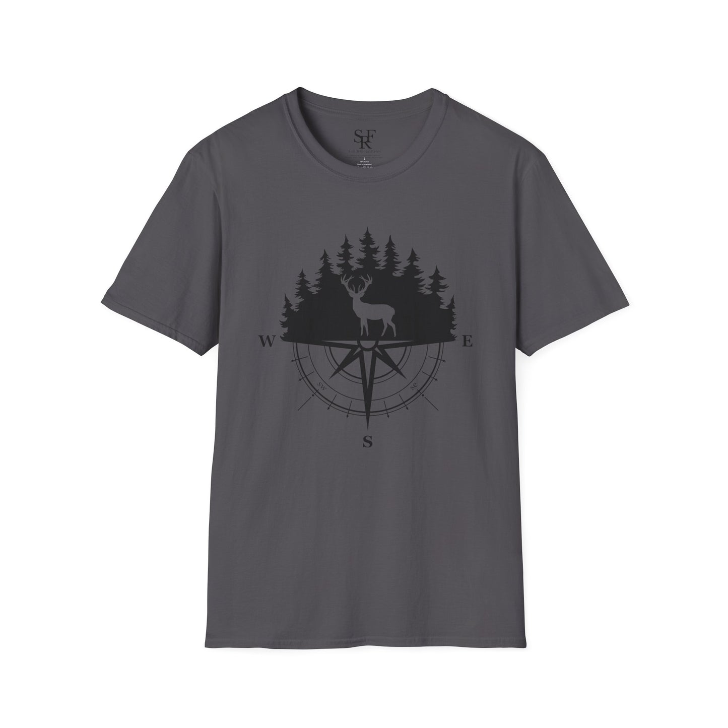 DEER HUNTING. Cotton, Short Sleeve, Crew Neck T-Shirt