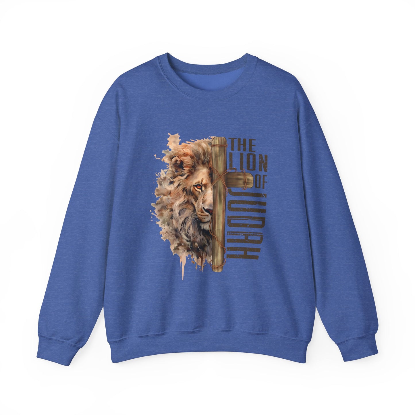 THE LION OF JUDAH. Unisex Heavy Blend Crewneck Sweatshirt.