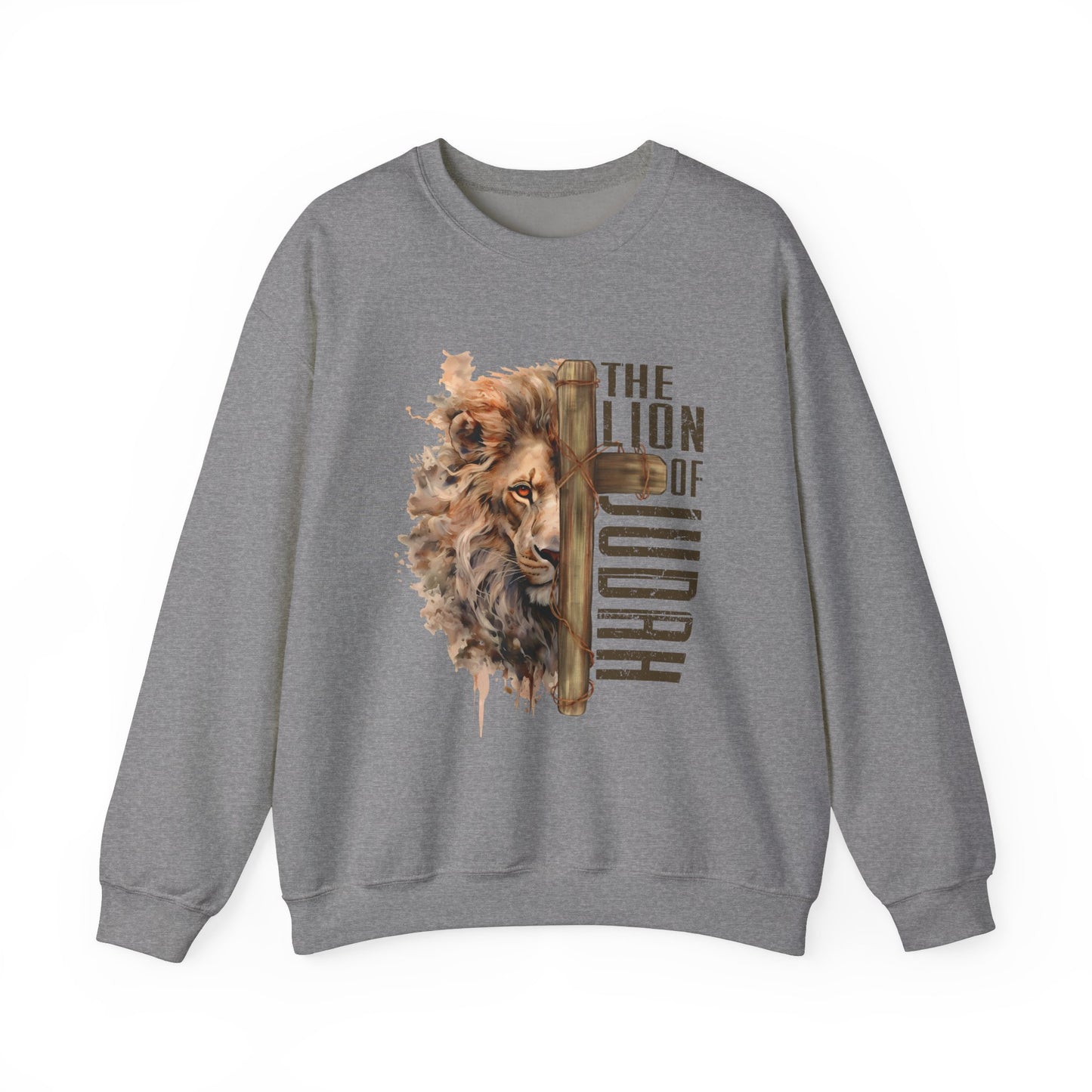 THE LION OF JUDAH. Unisex Heavy Blend Crewneck Sweatshirt.