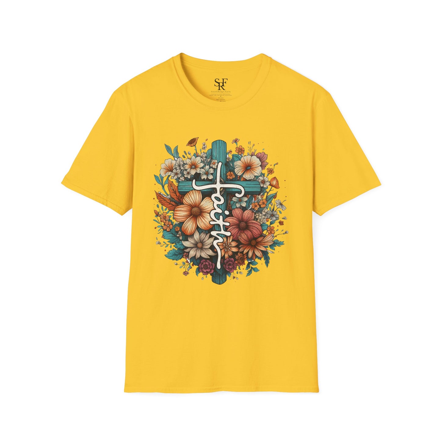 FAITH. Cotton, Short Sleeve, Crew Neck T-Shirt