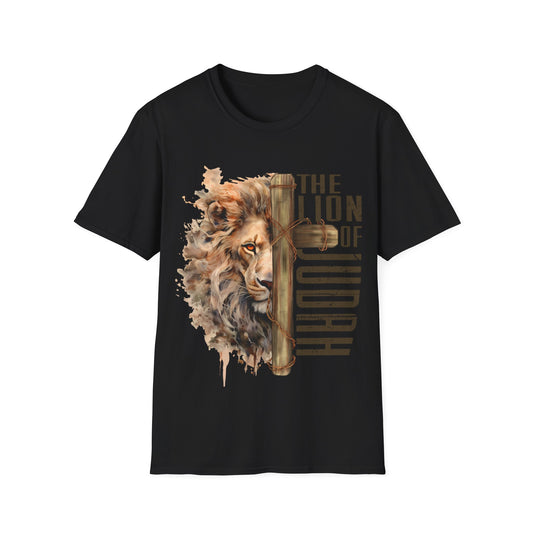The Lion of Judah T-shirt, round neck, short sleeve, are at SherriFowler.com, #JesusIsKing #Yeshua #LionOfJudah