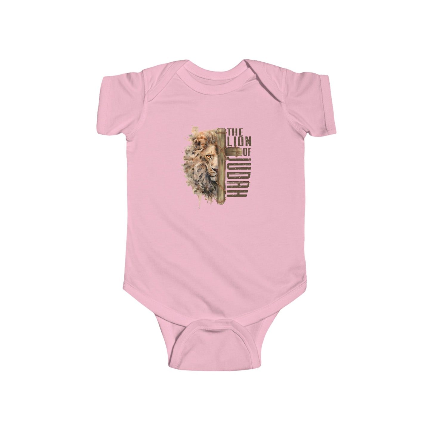 THE LION OF JUDAH. Infant Fine Jersey Bodysuit.