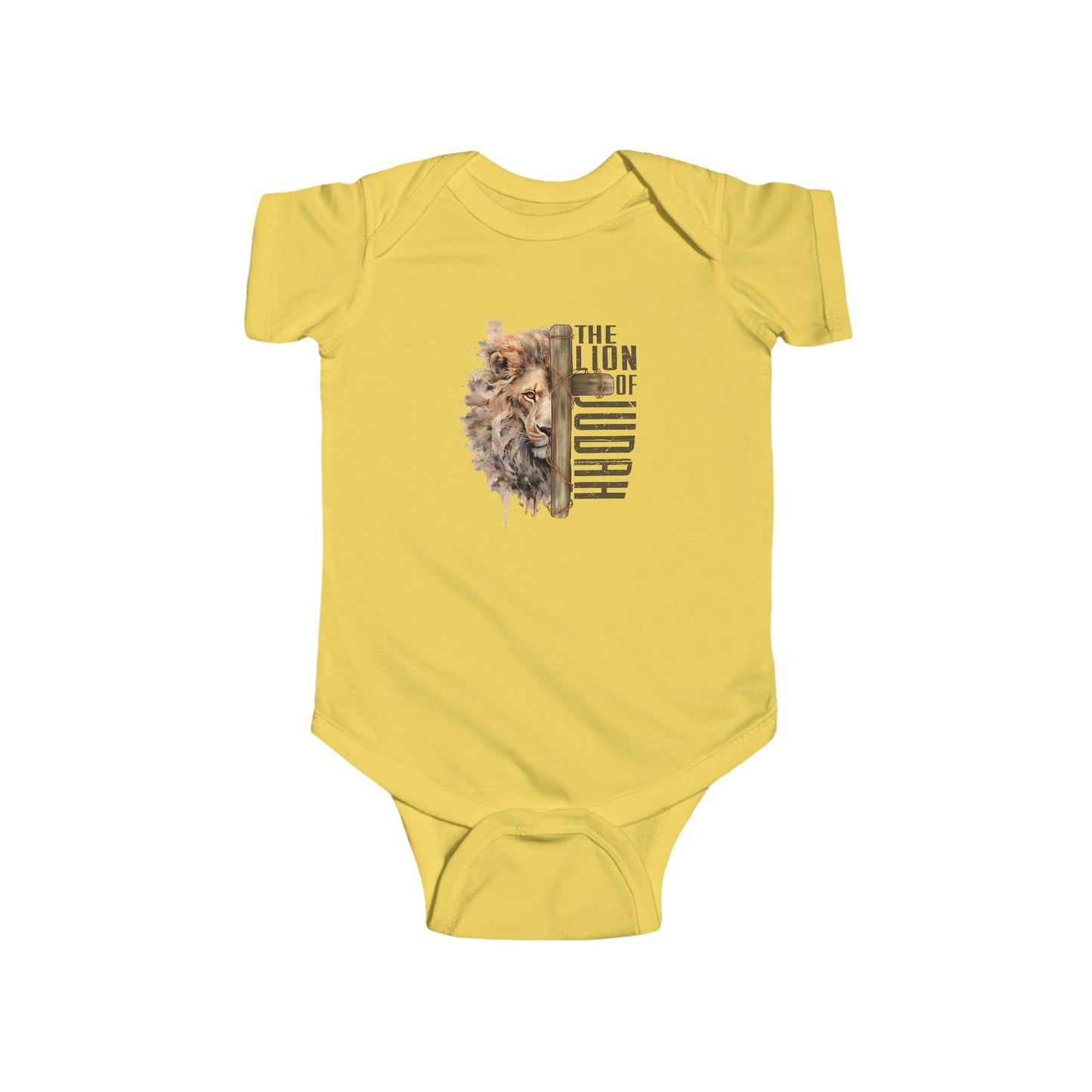 THE LION OF JUDAH. Infant Fine Jersey Bodysuit.