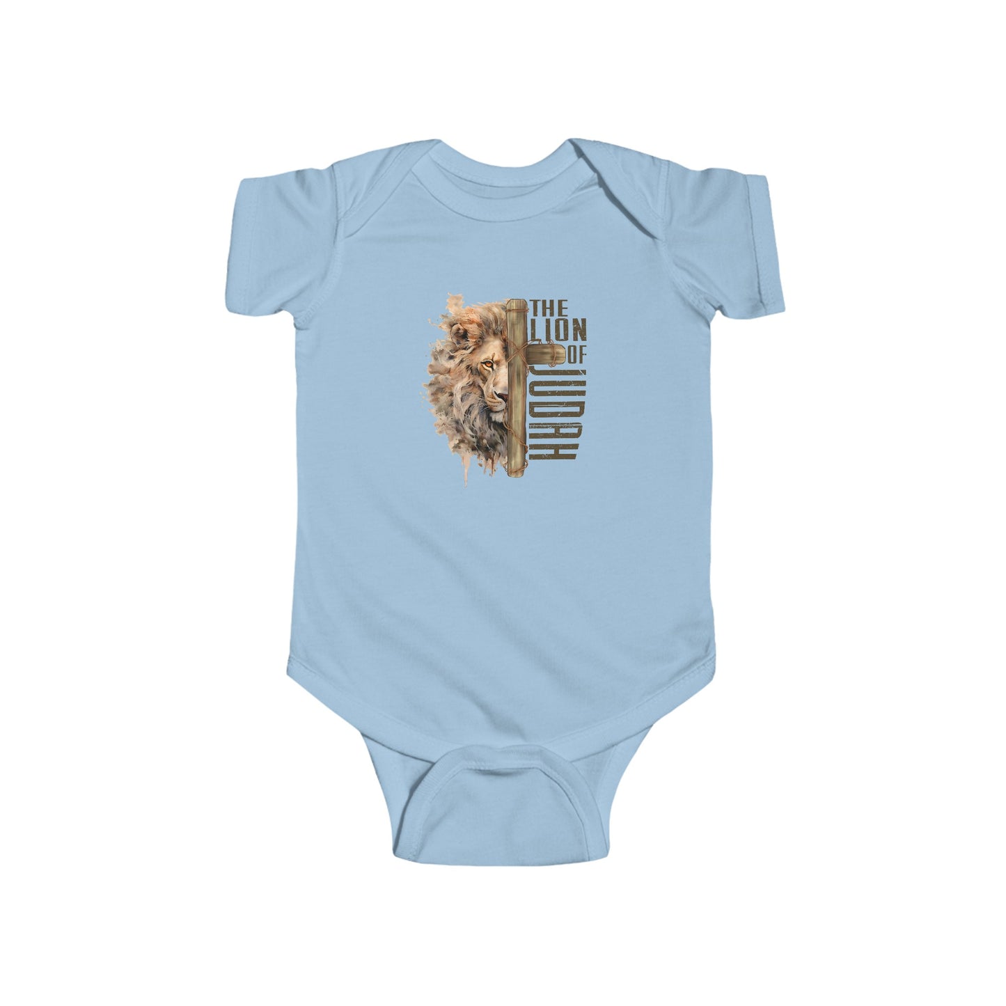 THE LION OF JUDAH. Infant Fine Jersey Bodysuit.
