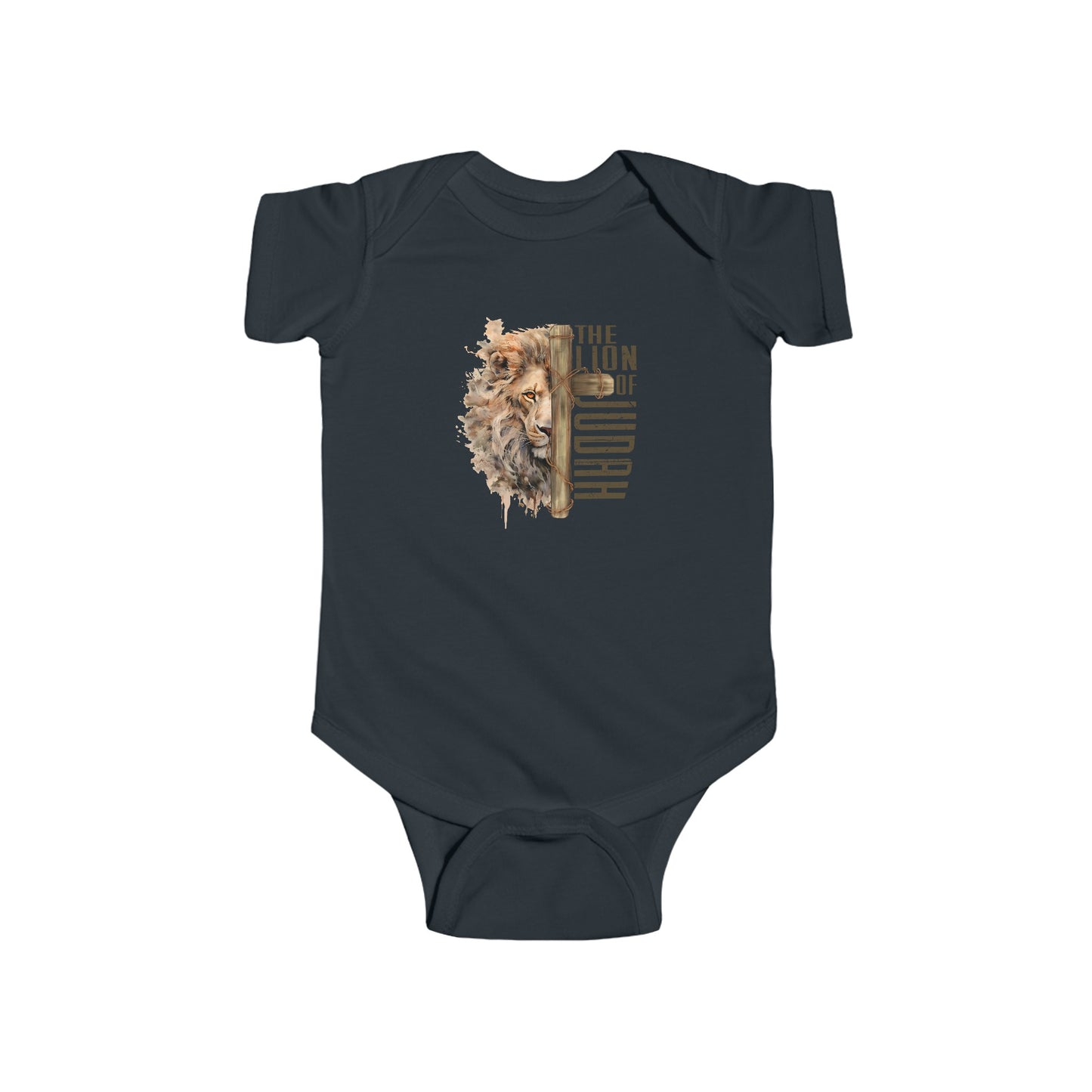 THE LION OF JUDAH. Infant Fine Jersey Bodysuit.