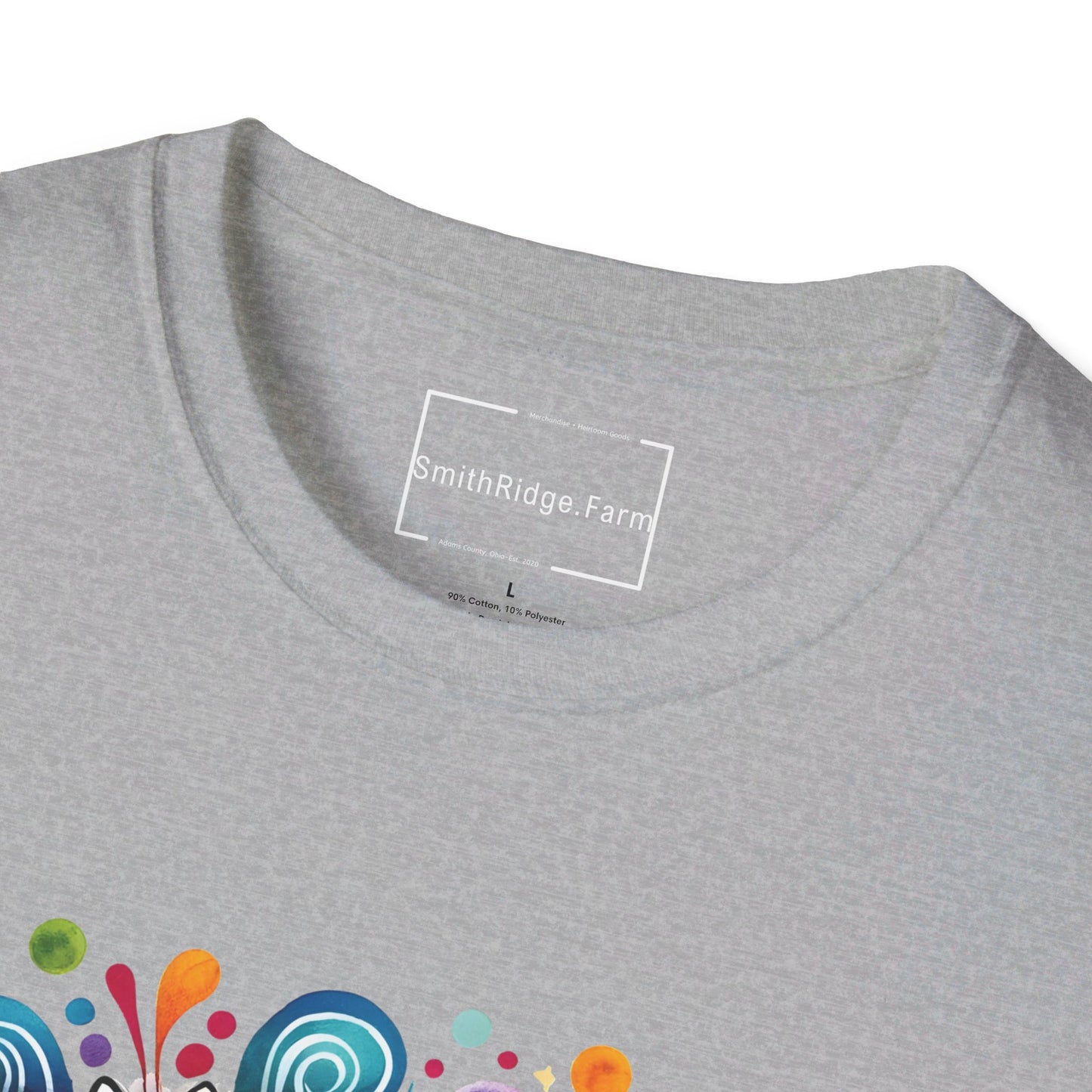 PEACE, LOVE, HIPPIE SOUL. Cotton, Short Sleeve, Crew Neck Tee.