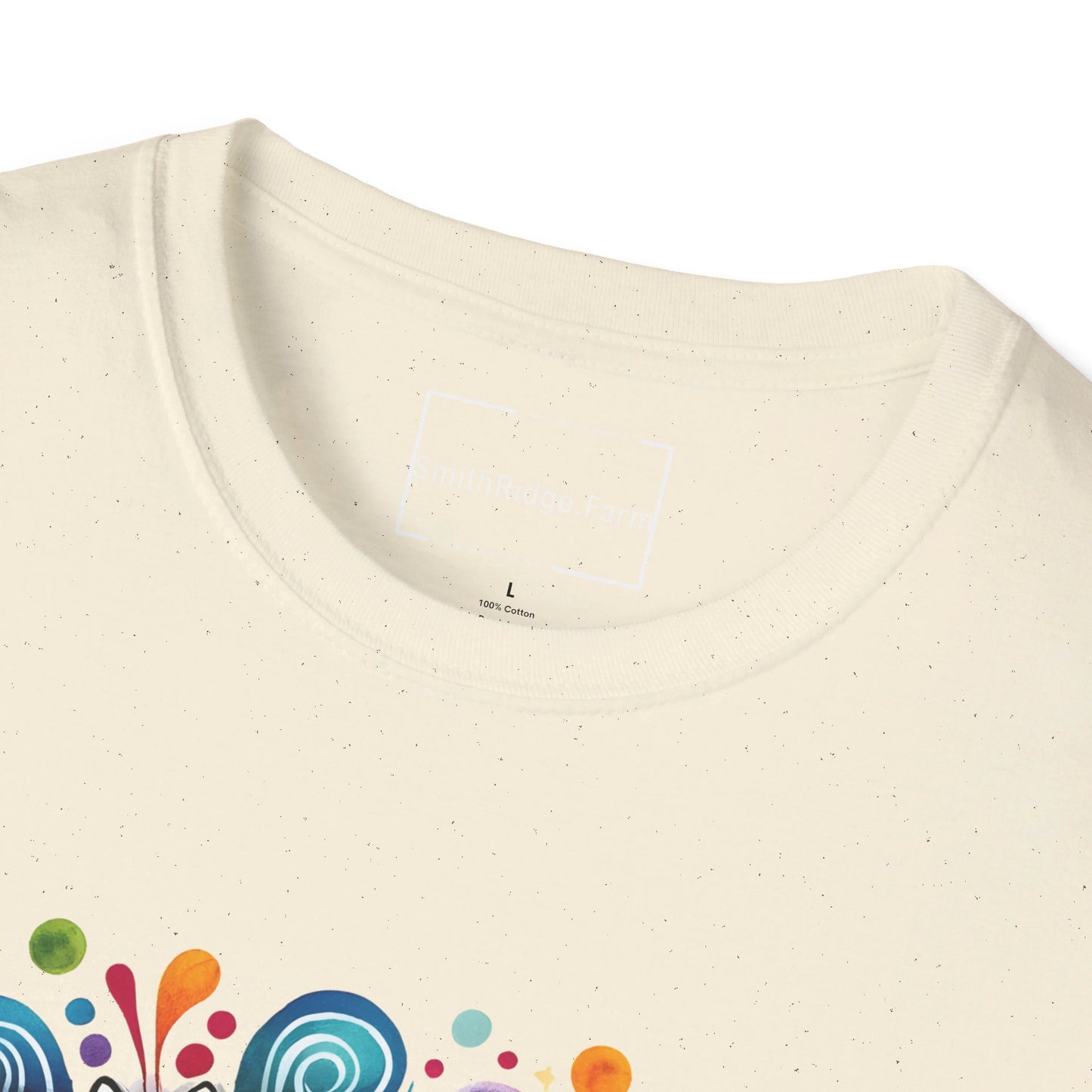 PEACE, LOVE, HIPPIE SOUL. Cotton, Short Sleeve, Crew Neck Tee.