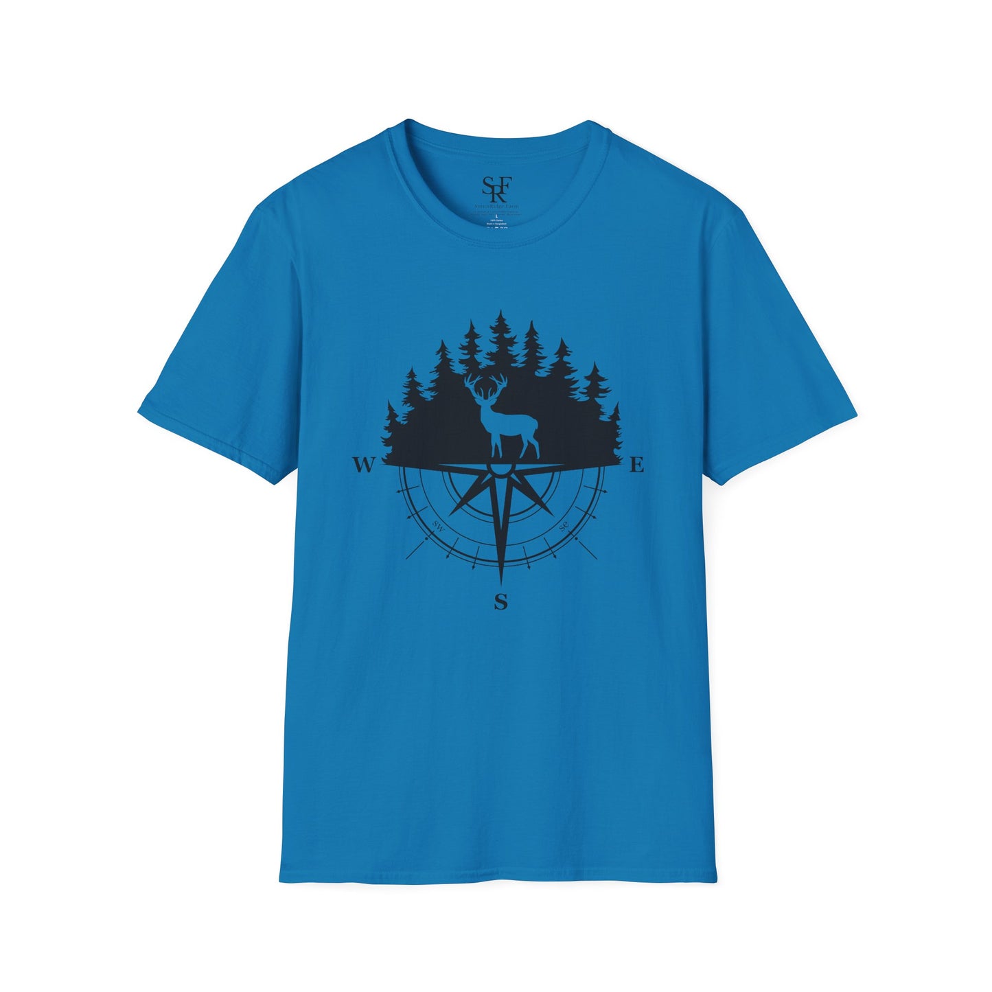 DEER HUNTING. Cotton, Short Sleeve, Crew Neck T-Shirt