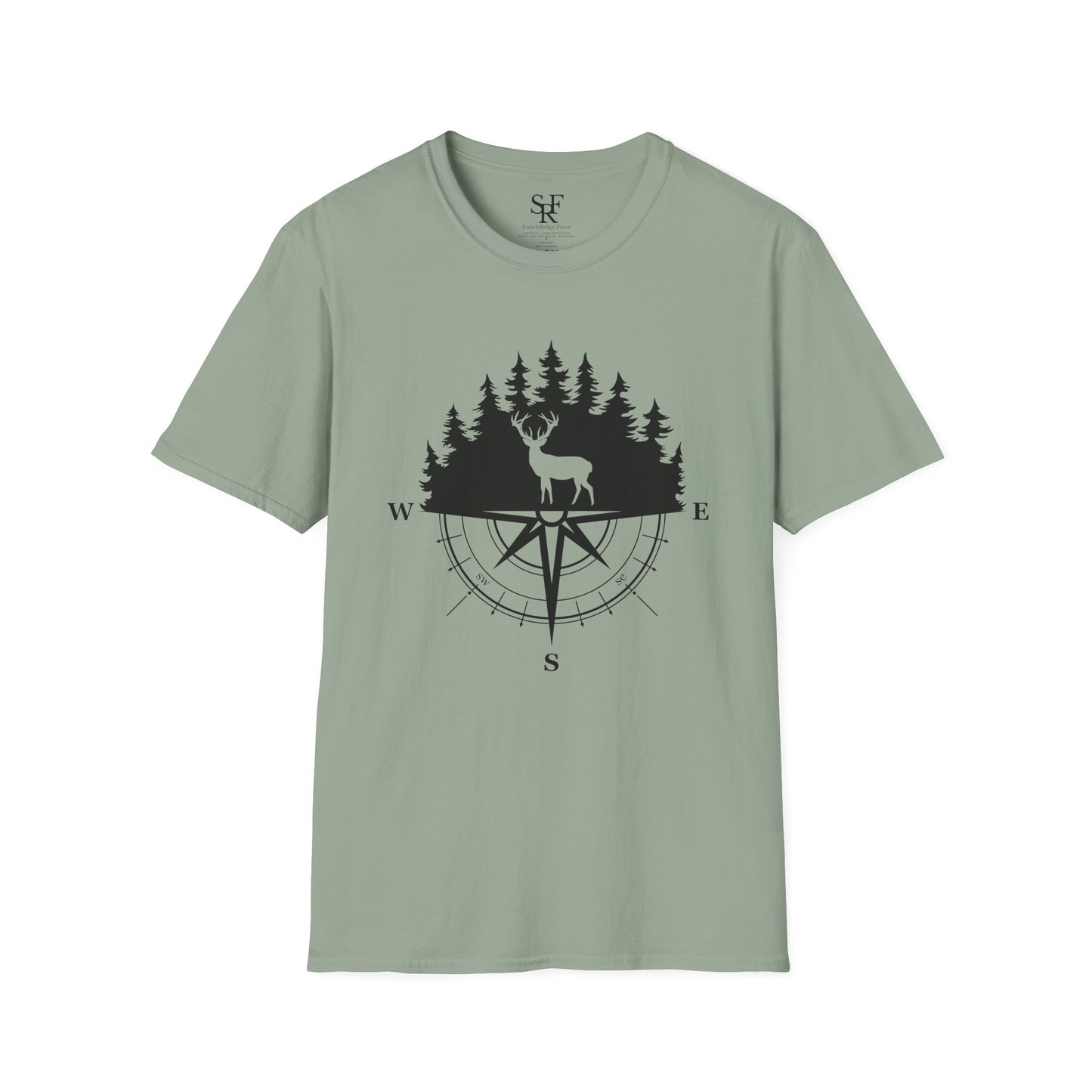 DEER HUNTING. Cotton, Short Sleeve, Crew Neck T-Shirt