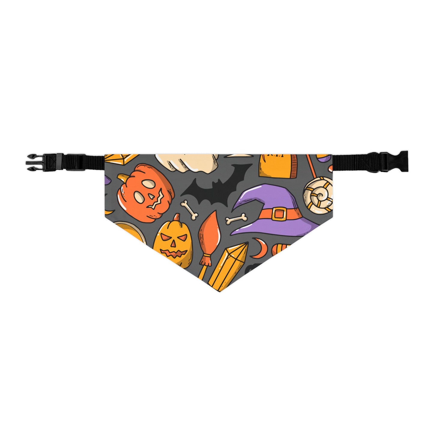 HAPPY HALLOWEEN. Pet Bandana Collar in Four Sizes.