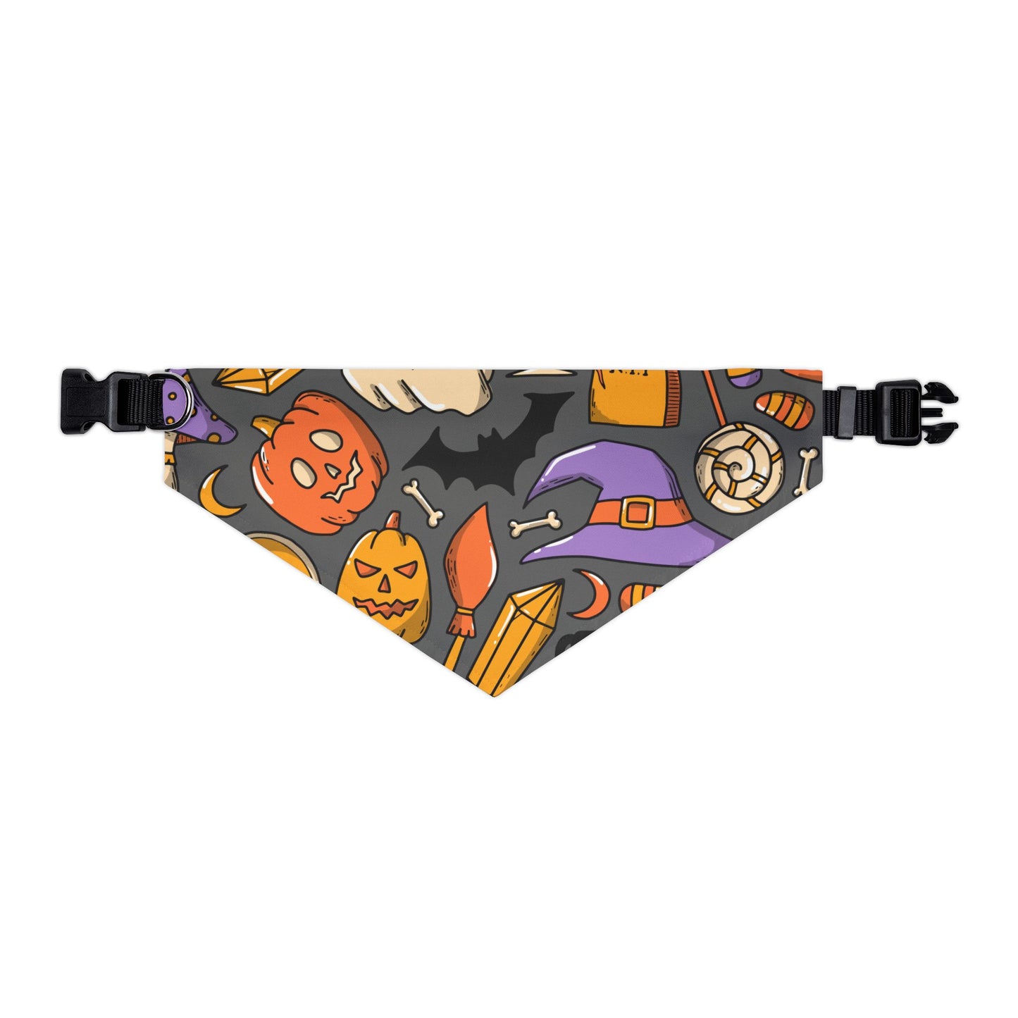 HAPPY HALLOWEEN. Pet Bandana Collar in Four Sizes.