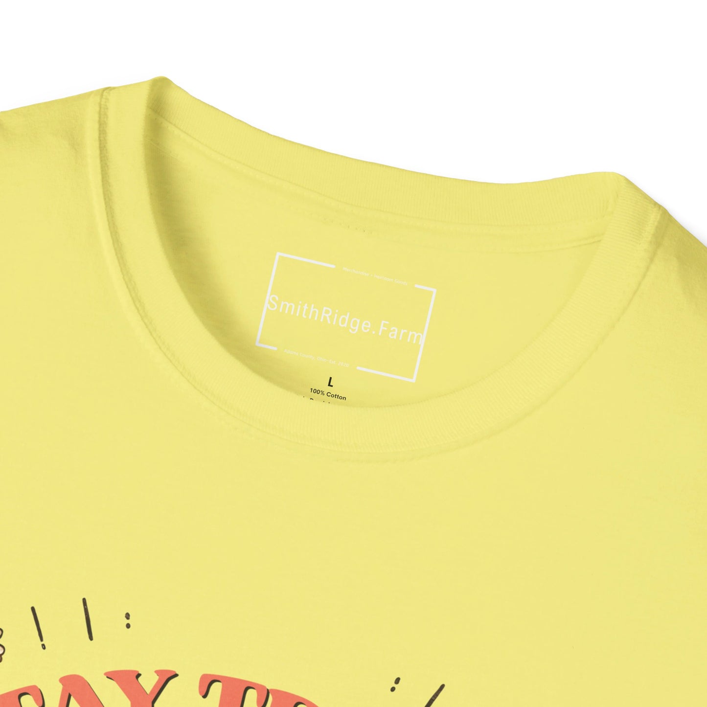 STAY TRIPPY LITTLE HIPPIE. Cotton, Short Sleeve, Crew Neck Tee.