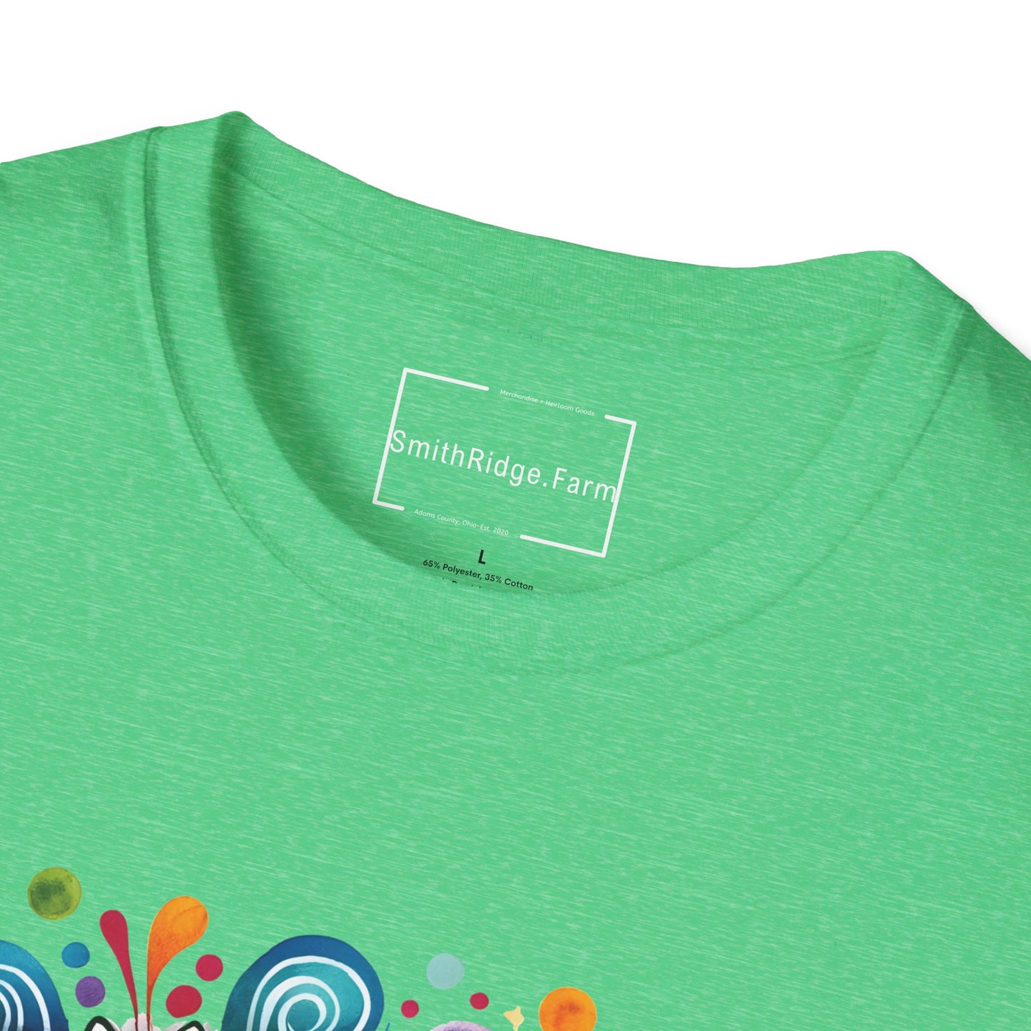 PEACE, LOVE, HIPPIE SOUL. Cotton, Short Sleeve, Crew Neck Tee.
