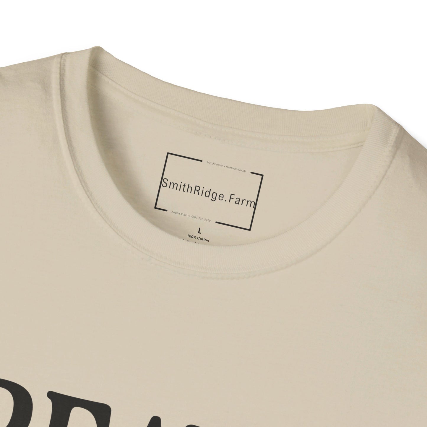 CREATED WITH A PURPOSE. Cotton, Short Sleeve, Crew Neck Tee.
