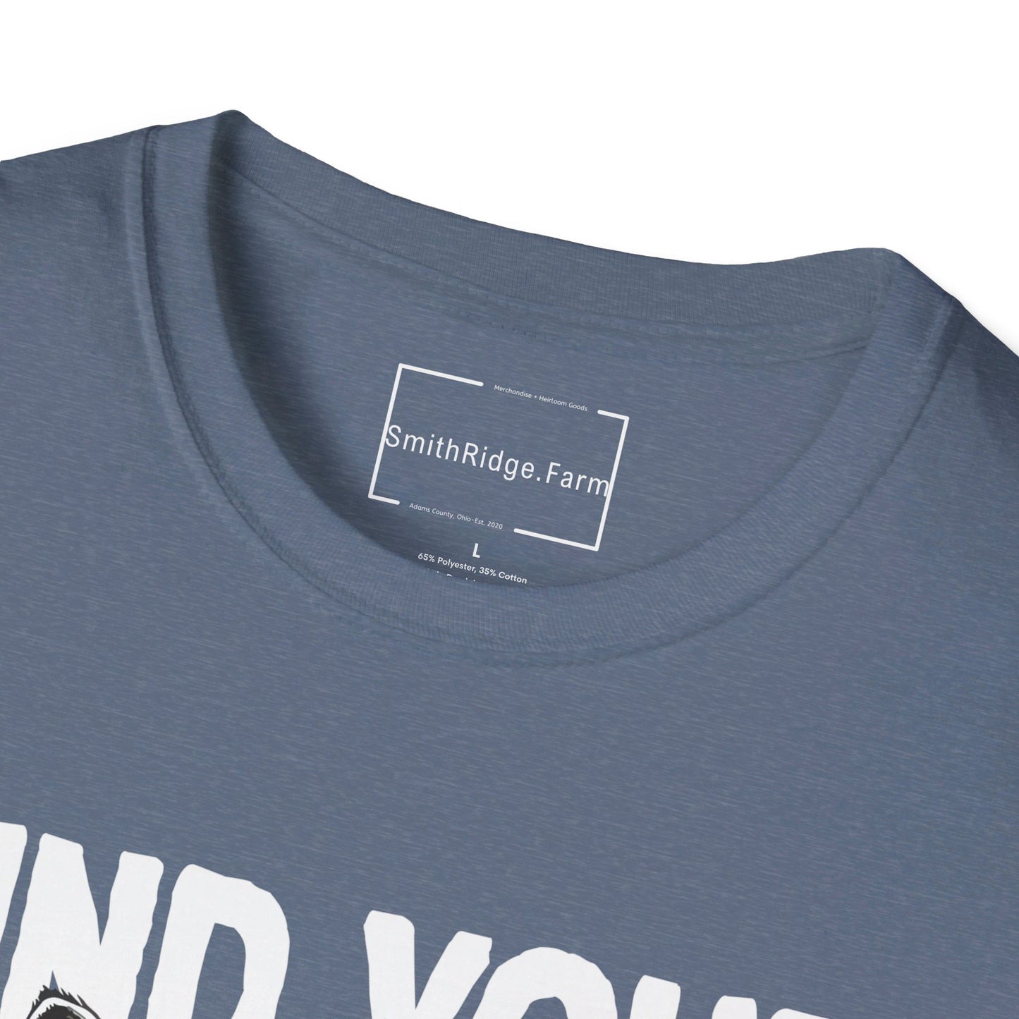 MIND YOUR OWN DAMN BUSINESS. Cotton, Short Sleeve, Crew Neck Tee.