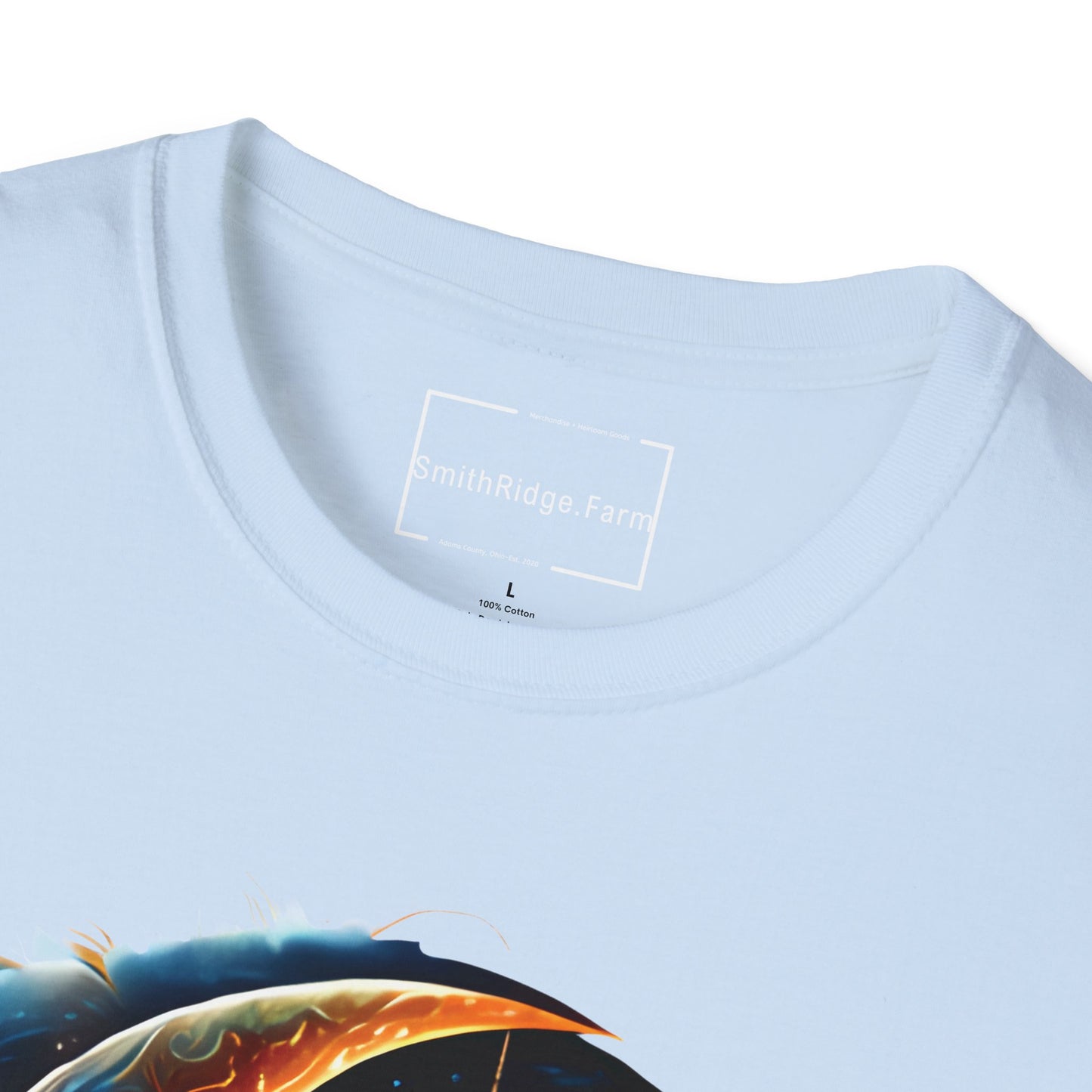 CELESTIAL, MYSTICAL MOON. Cotton, Short Sleeve, Crew Neck Tee