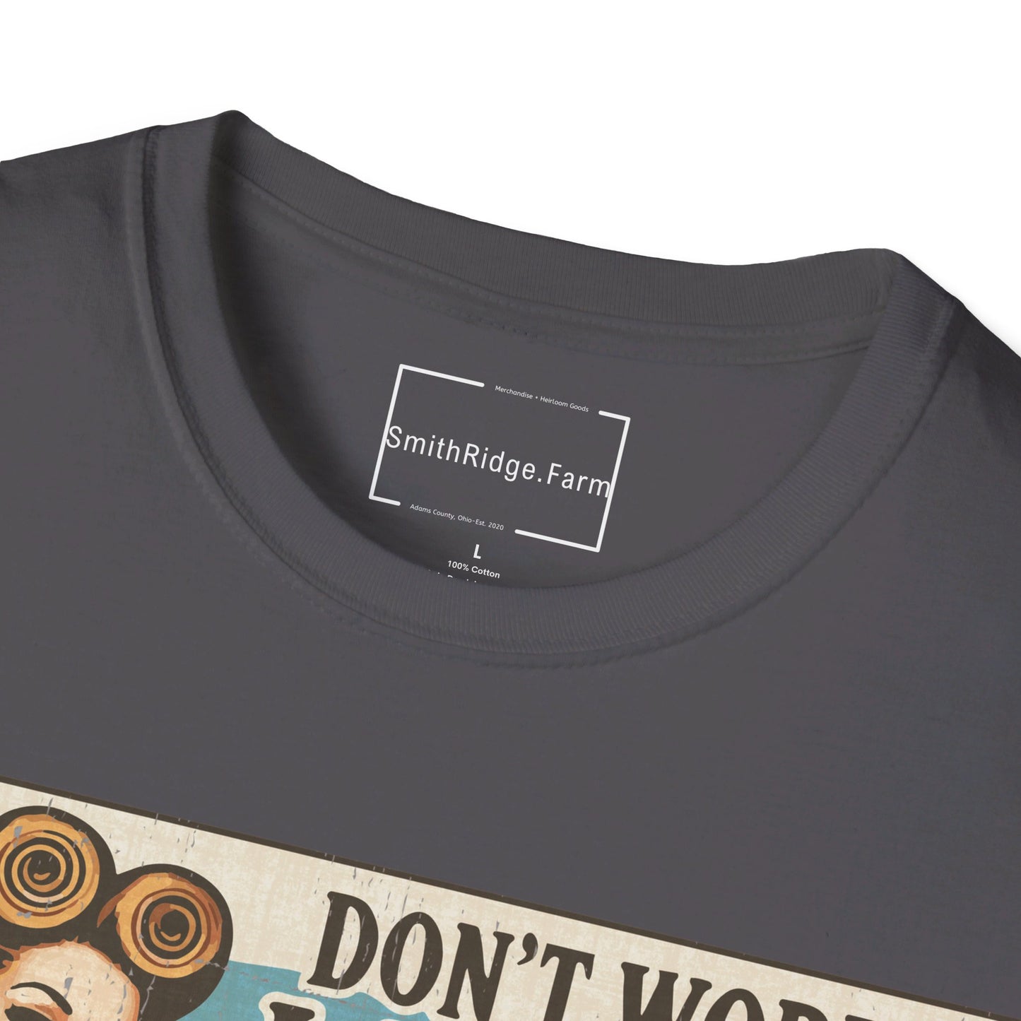 DON'T WORRY LAUNDRY, NOBODY'S DOING ME EITHER. Cotton, Short Sleeve, Crew Neck Tee.