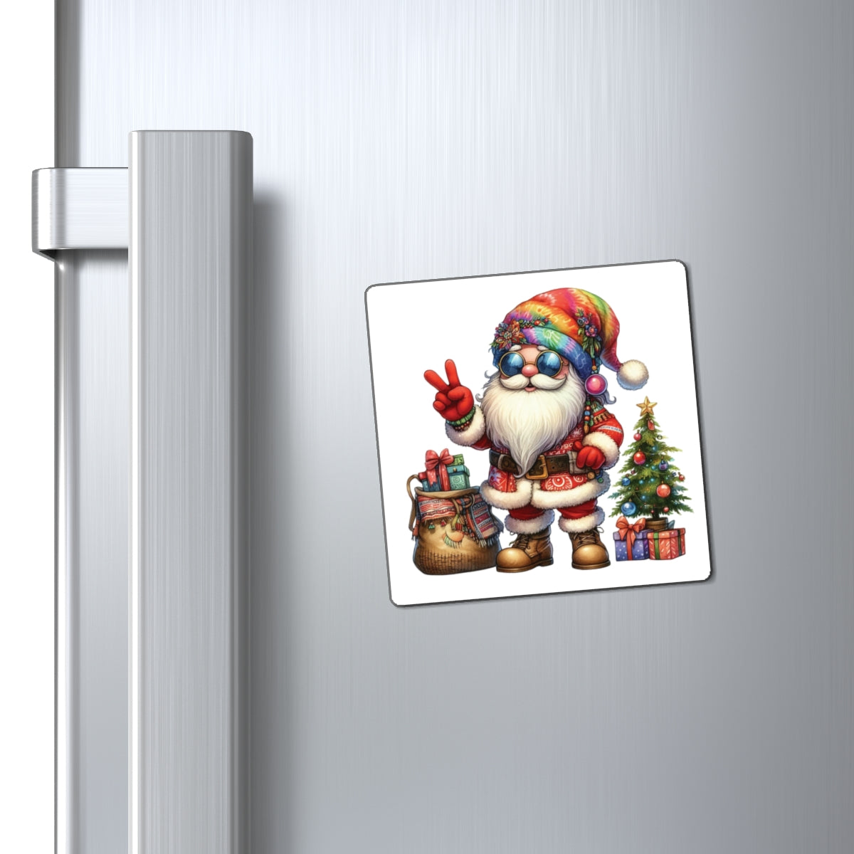 SANTA, CHRISTMAS GNOME. HIPPIE GNOME. Fast Holding Magnets