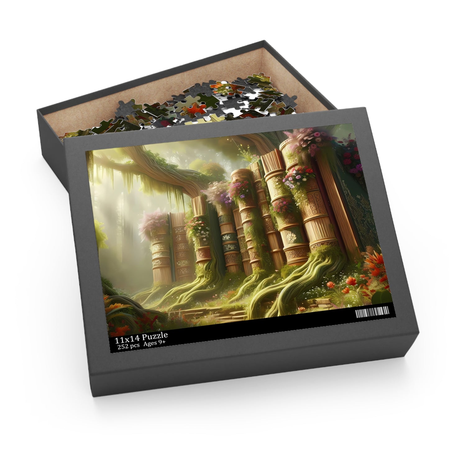 BOOK LOVER ENCHANTED FOREST. Custom Designed Puzzle.
