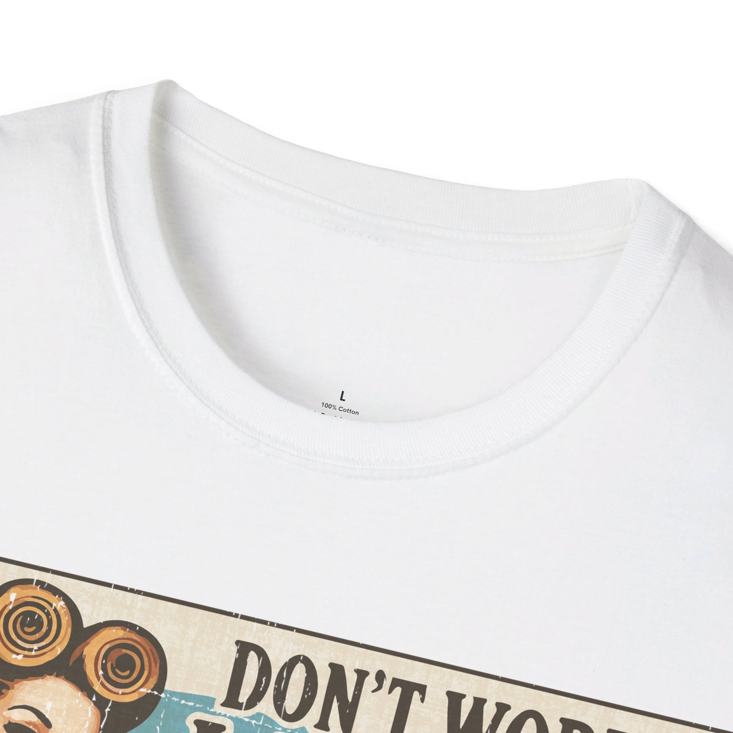 DON'T WORRY LAUNDRY, NOBODY'S DOING ME EITHER. Cotton, Short Sleeve, Crew Neck Tee.