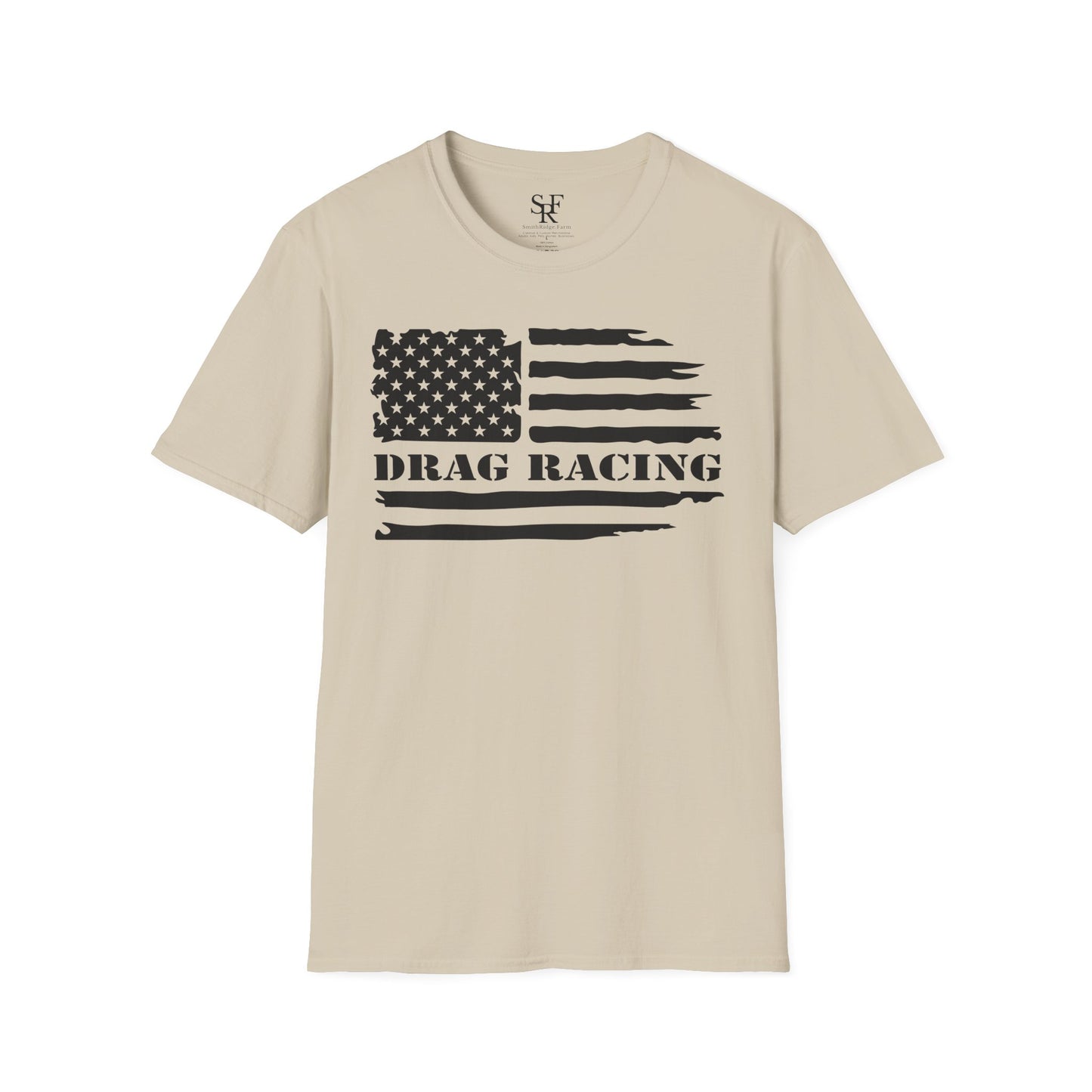 DRAG RACING ENTHUSIAST. Cotton, Short Sleeve, Crew Neck T-Shirt