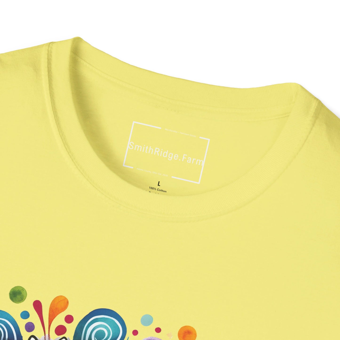 PEACE, LOVE, HIPPIE SOUL. Cotton, Short Sleeve, Crew Neck Tee.