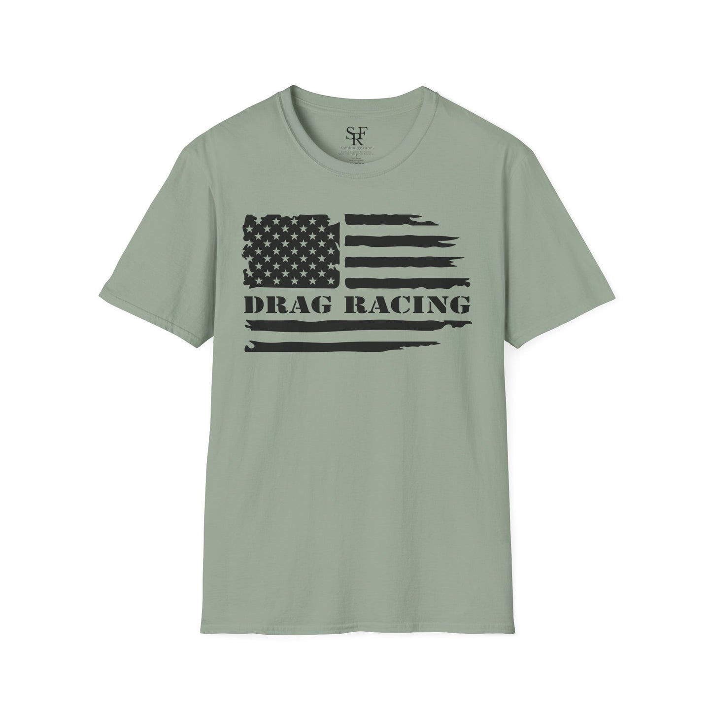 DRAG RACING ENTHUSIAST. Cotton, Short Sleeve, Crew Neck T-Shirt