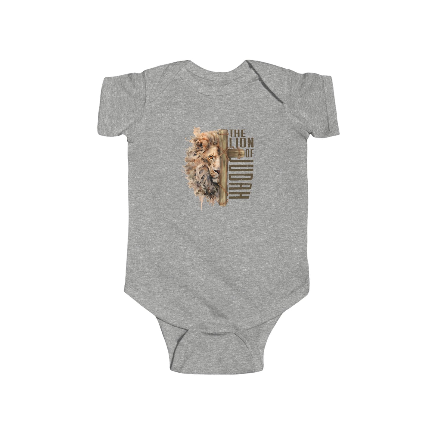 THE LION OF JUDAH. Infant Fine Jersey Bodysuit.