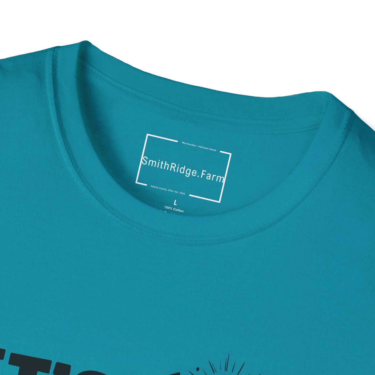 LET'S WANDER. HIKING HUMOR. Cotton, Short Sleeve, Crew Neck Tee.