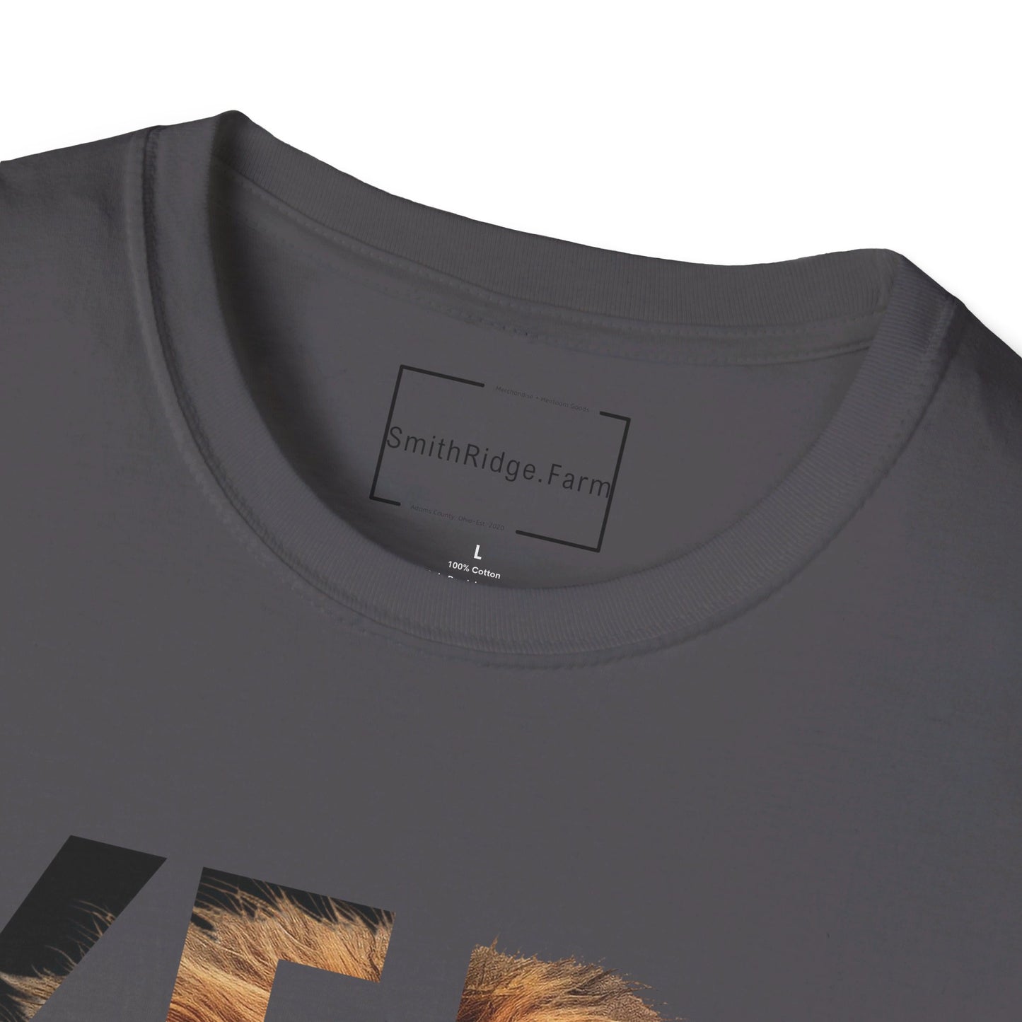 YESHUA, LION OF JUDAH. Cotton, Short Sleeve, Crew Neck Tee.