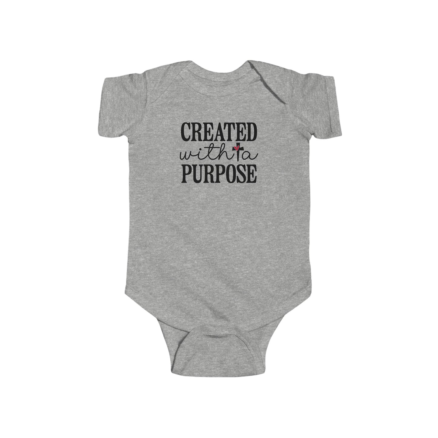 CREATED WITH A PURPOSE. Infant Fine Jersey Bodysuit.