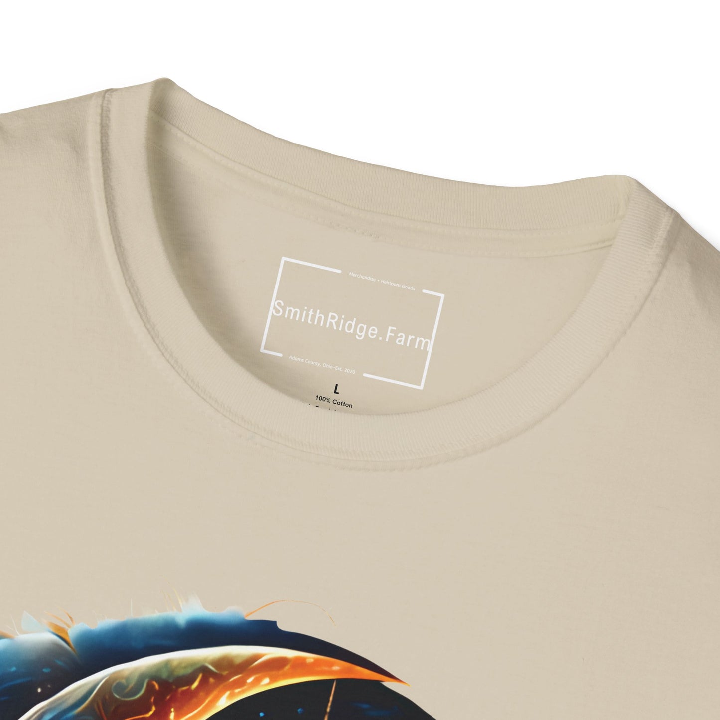 CELESTIAL, MYSTICAL MOON. Cotton, Short Sleeve, Crew Neck Tee