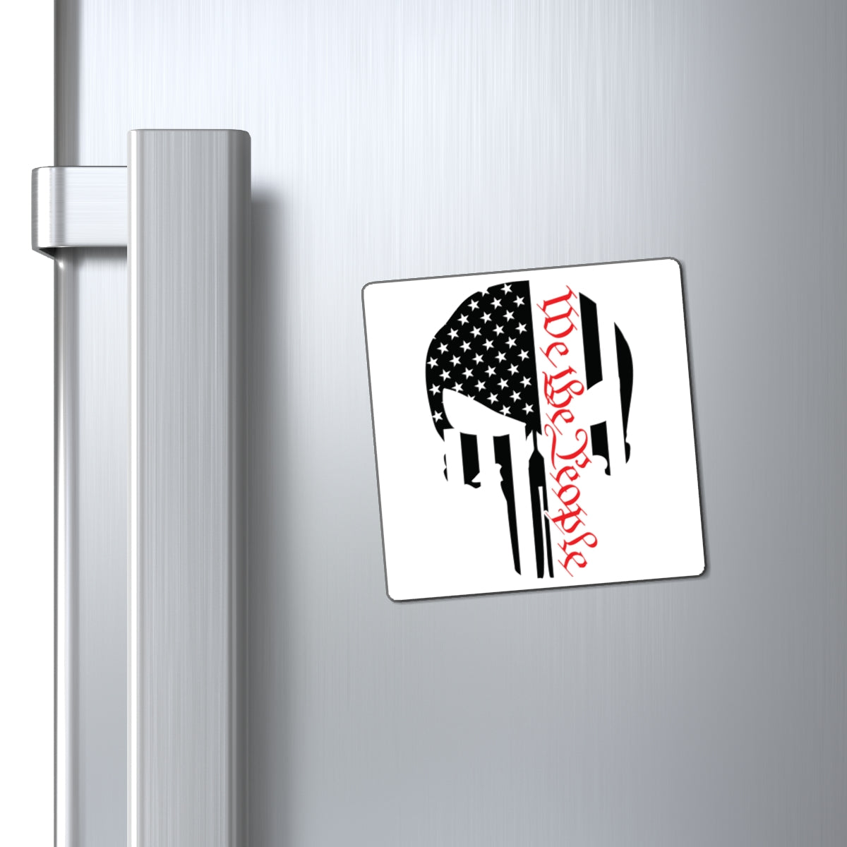 WE THE PEOPLE. PUNISHER SKULL LOGO. Fast Holding Magnets