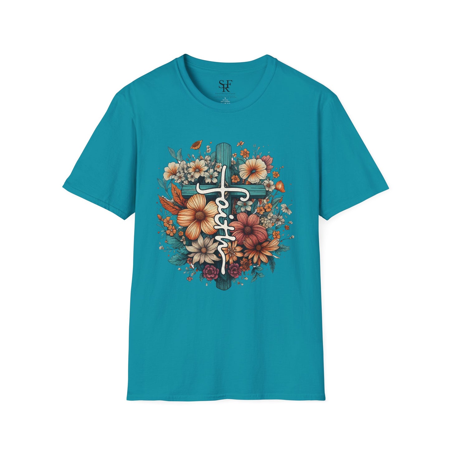 FAITH. Cotton, Short Sleeve, Crew Neck T-Shirt