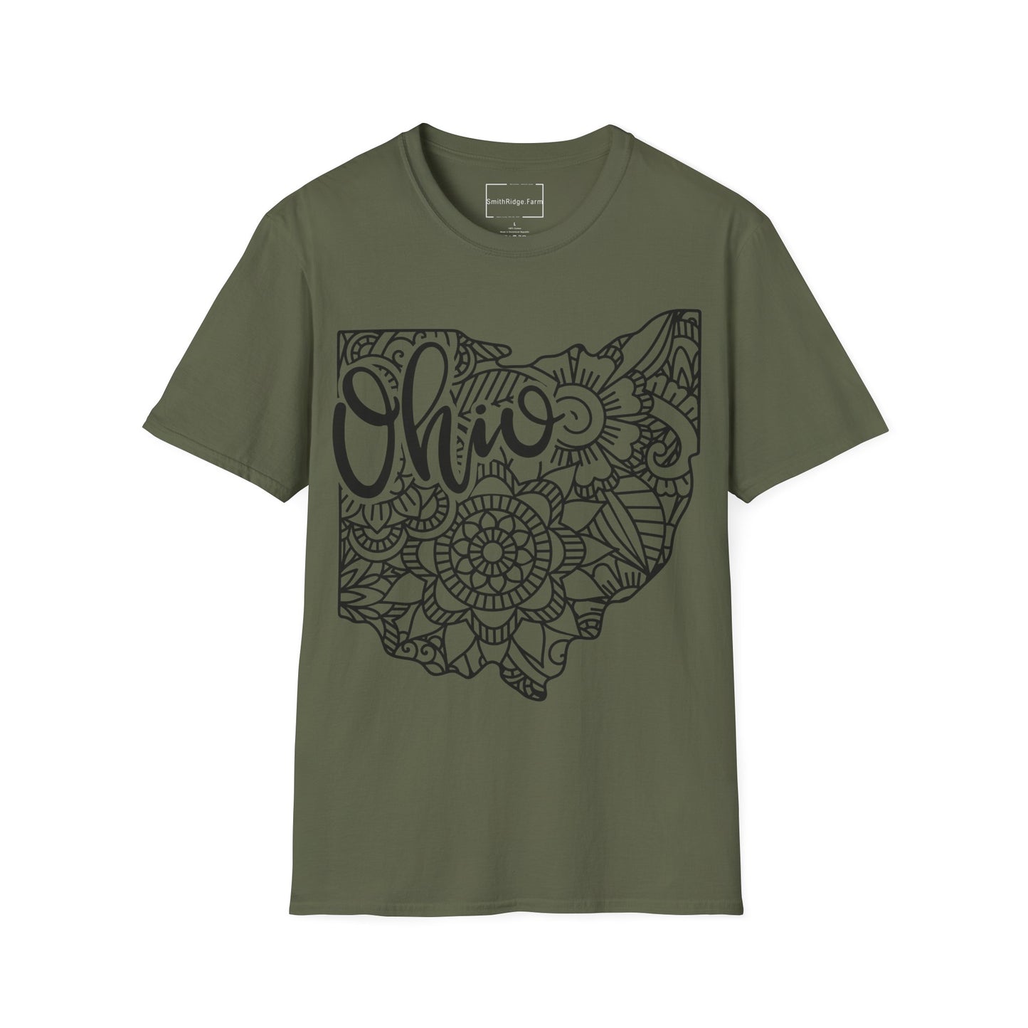 OHIO. Cotton, Short Sleeve, Crew Neck Tee.