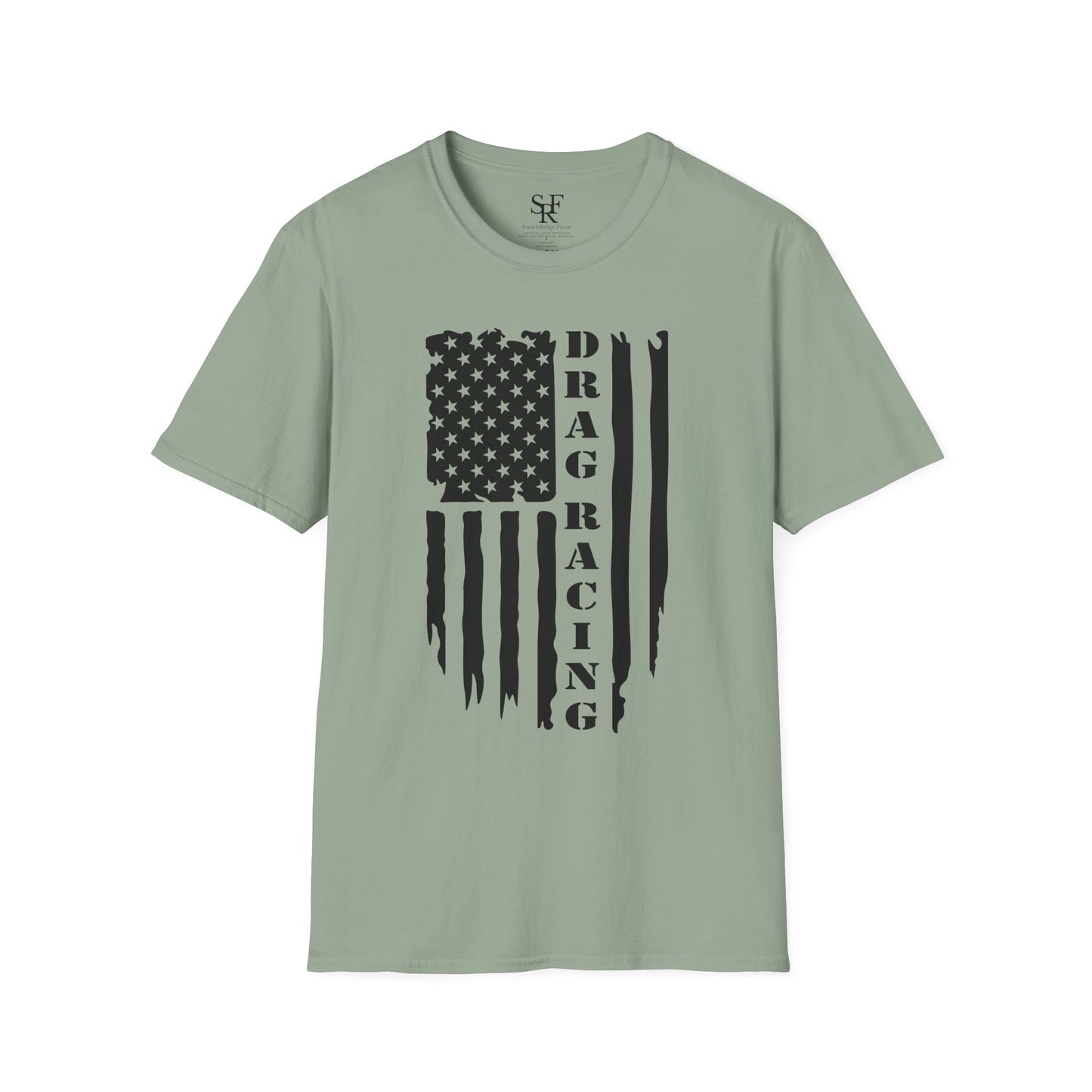 DRAG RACING PATRIOTS. Cotton, Short Sleeve, Crew Neck T-Shirt