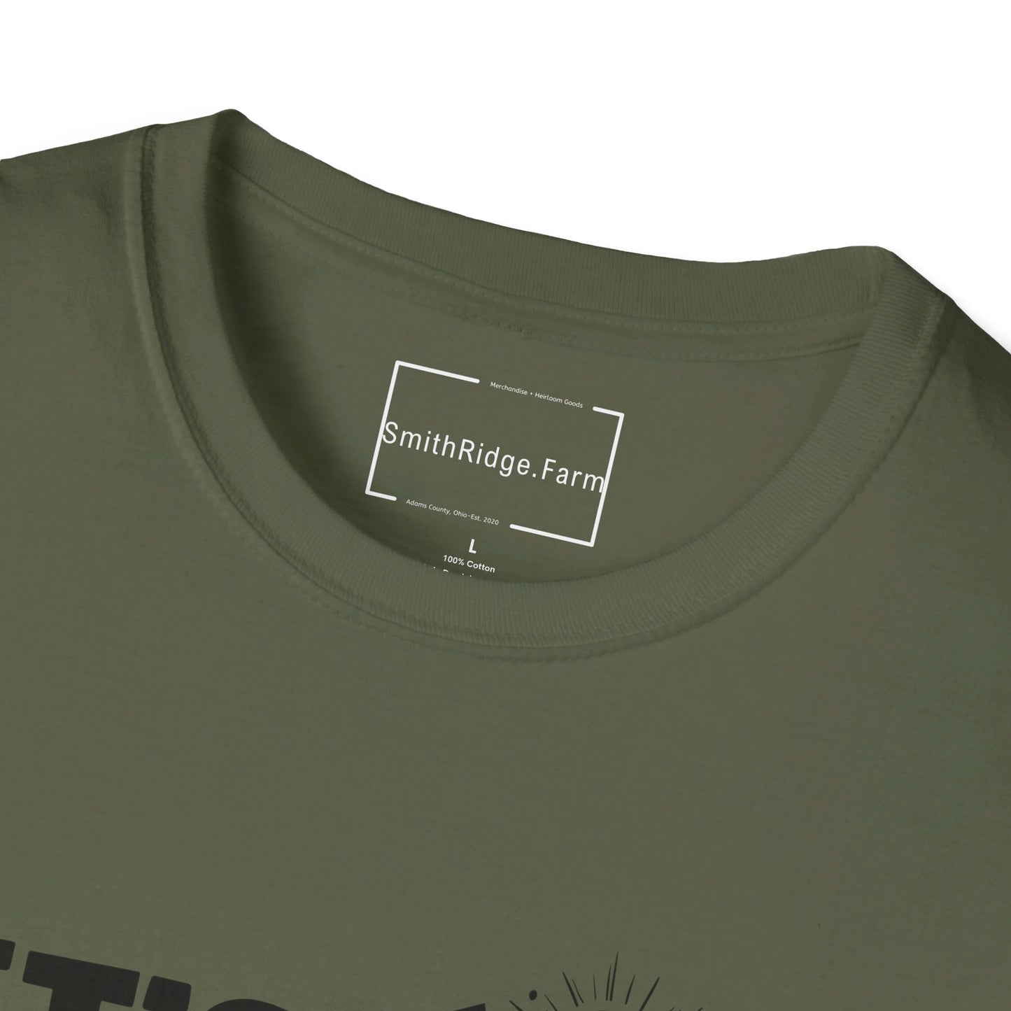 LET'S WANDER. HIKING HUMOR. Cotton, Short Sleeve, Crew Neck Tee.