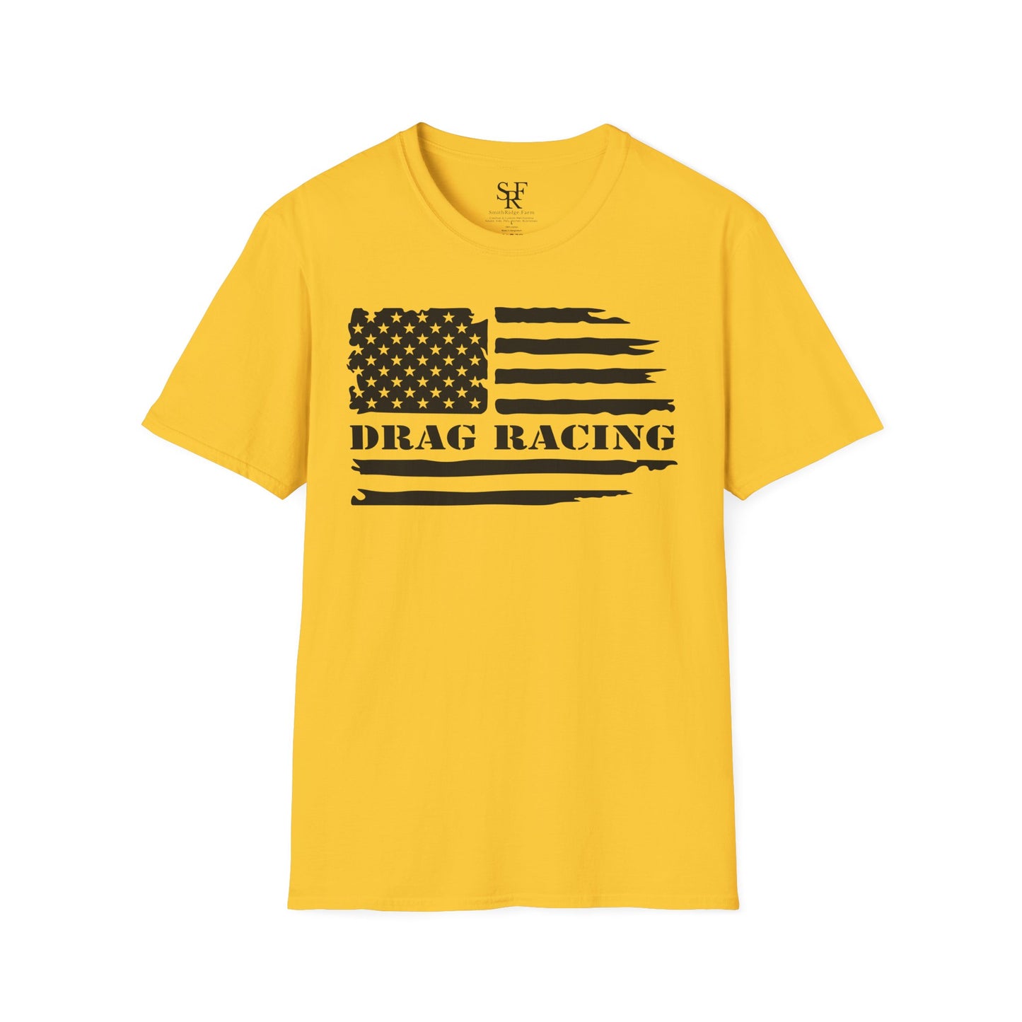 DRAG RACING ENTHUSIAST. Cotton, Short Sleeve, Crew Neck T-Shirt