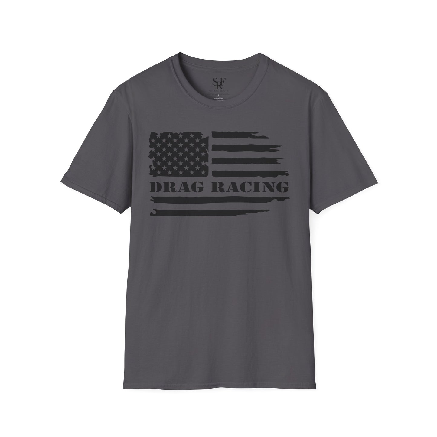 DRAG RACING ENTHUSIAST. Cotton, Short Sleeve, Crew Neck T-Shirt