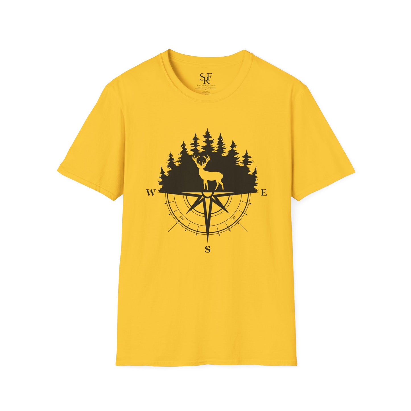 DEER HUNTING. Cotton, Short Sleeve, Crew Neck T-Shirt