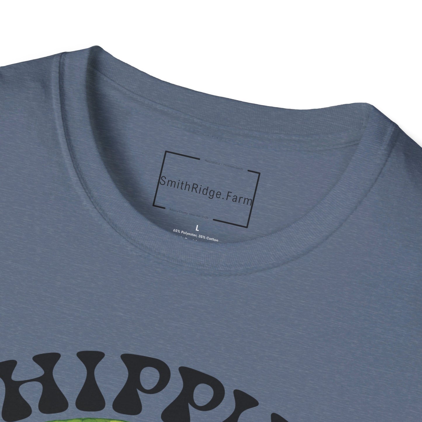 HIPPIE CHICK. Cotton, Short Sleeve, Crew Neck Tee.