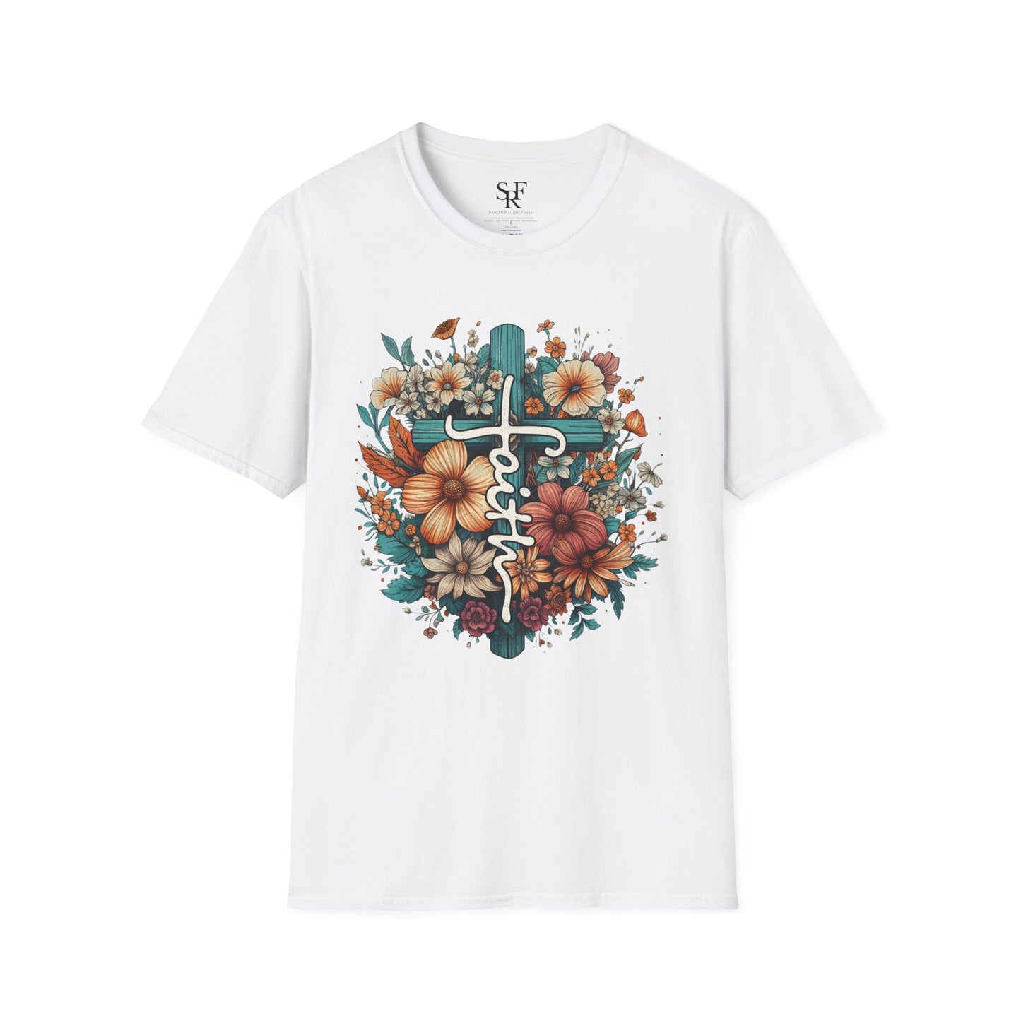 FAITH. Cotton, Short Sleeve, Crew Neck T-Shirt