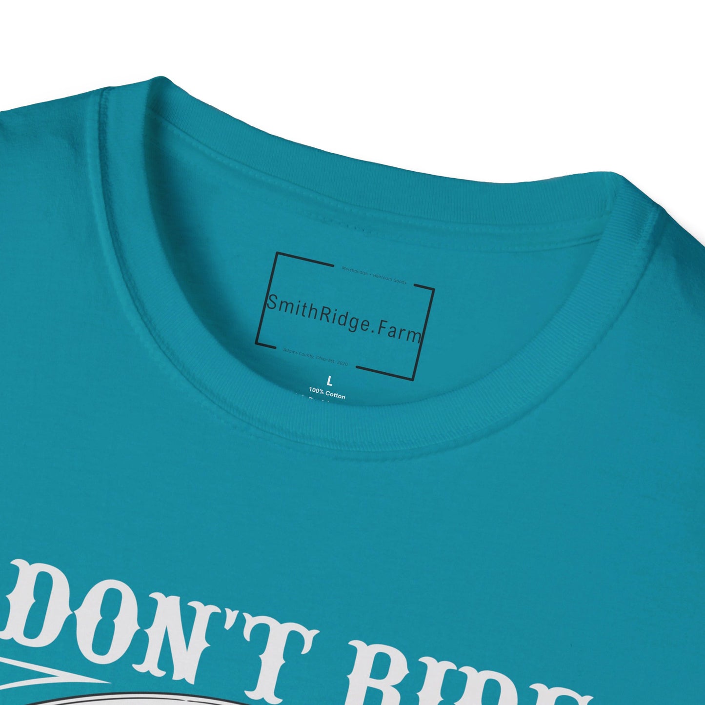 I DON'T RIDE MY OWN BIKE, BUT I DO RIDE MY OWN BIKER. MOTORCYCLE HUMOR. Cotton, Short Sleeve, Crew Neck Tee.