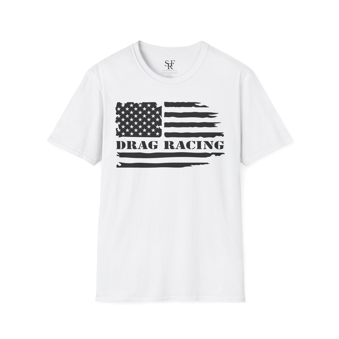 DRAG RACING ENTHUSIAST. Cotton, Short Sleeve, Crew Neck T-Shirt