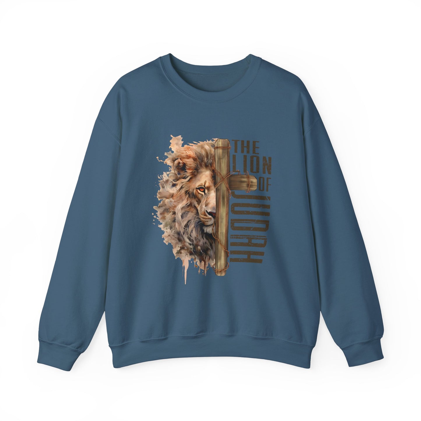 THE LION OF JUDAH. Unisex Heavy Blend Crewneck Sweatshirt.