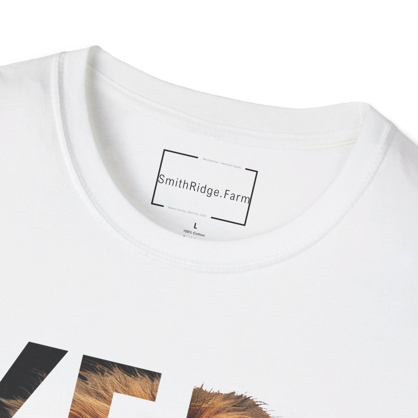YESHUA, LION OF JUDAH. Cotton, Short Sleeve, Crew Neck Tee.