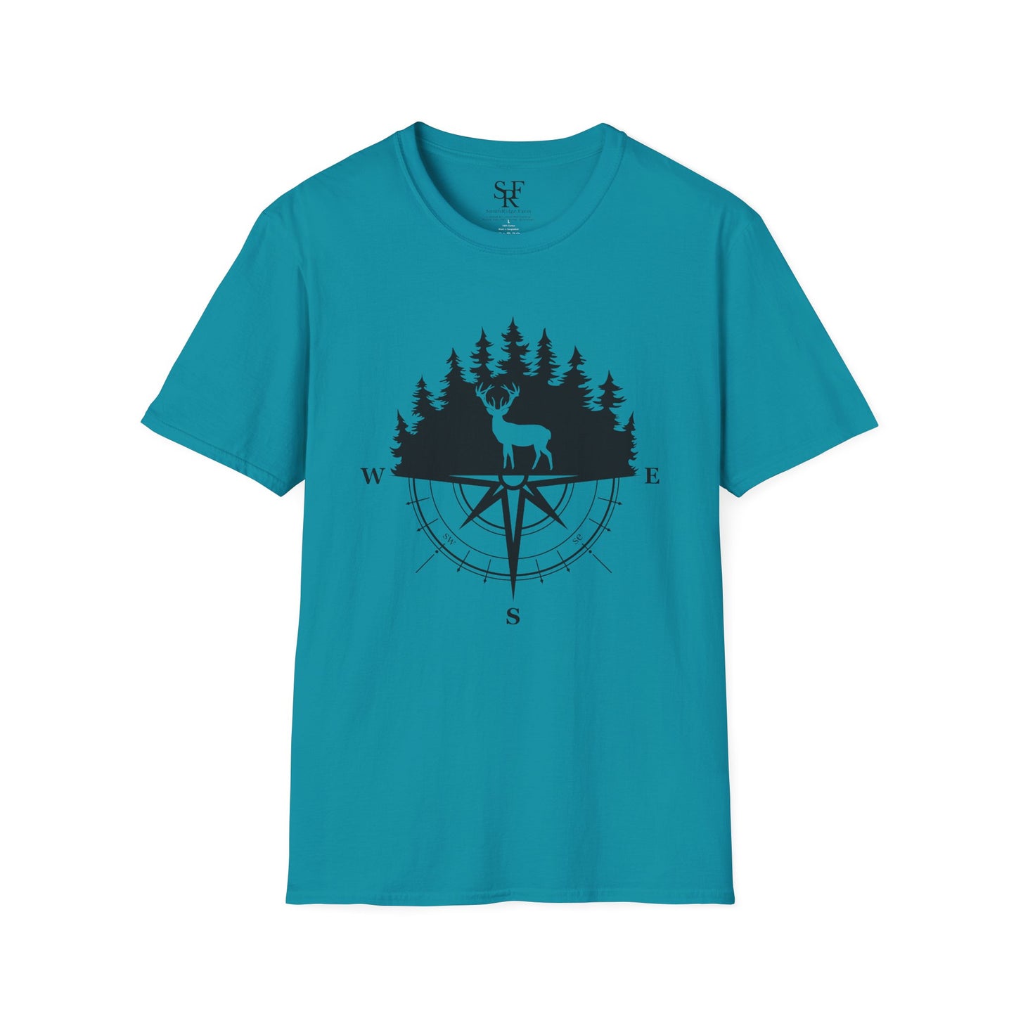 DEER HUNTING. Cotton, Short Sleeve, Crew Neck T-Shirt